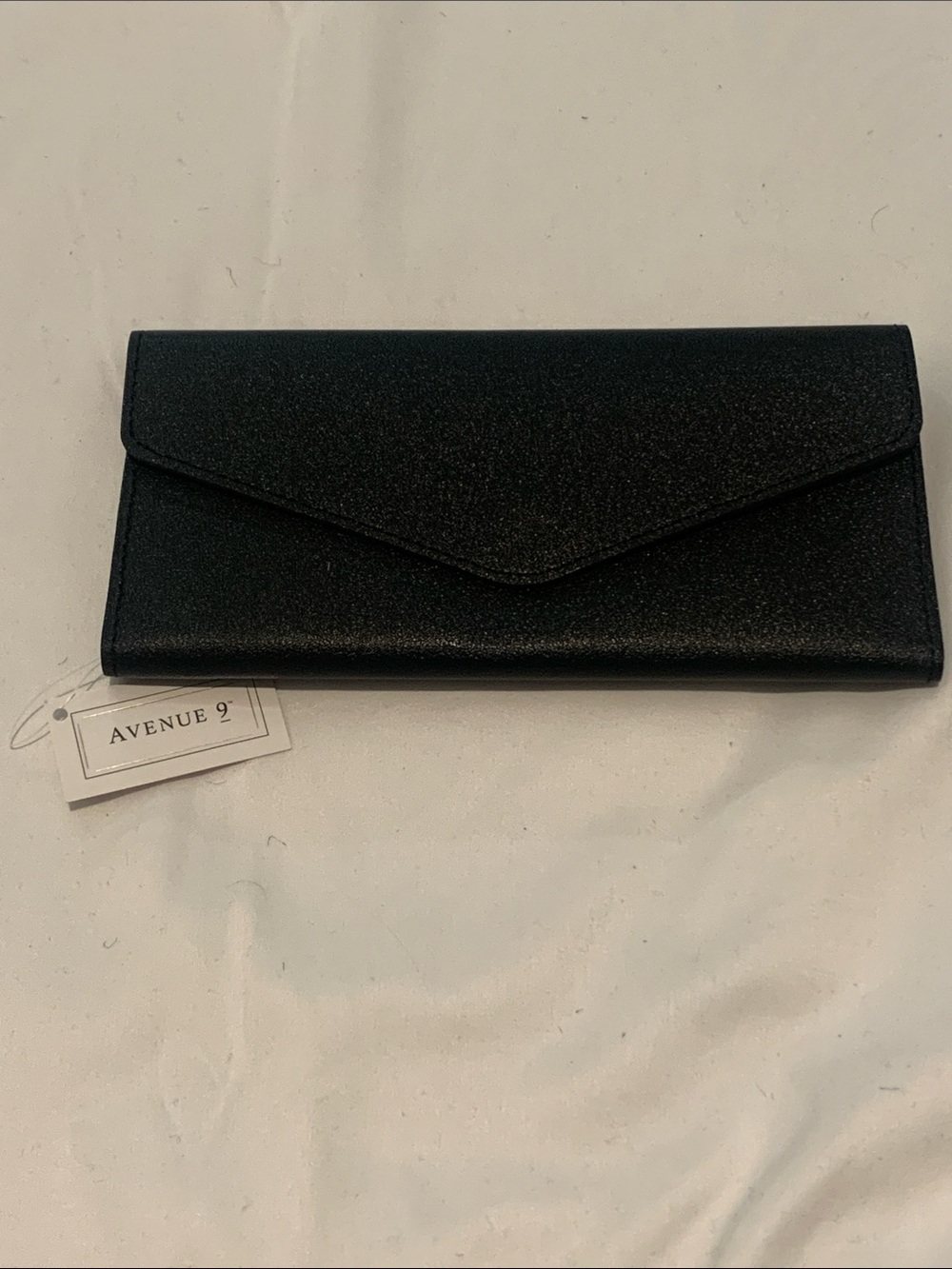 Avenue 9 Black Envelope Clutch